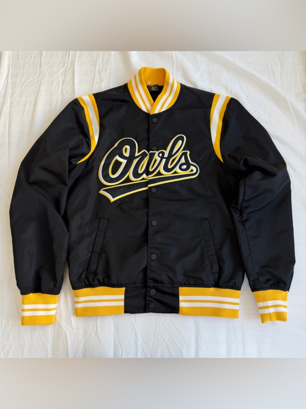 OVO varsity jacket- black embroided baseball jacket - Picture 1 of 11